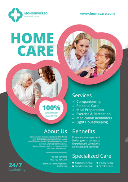 Home Health Care Services Flyers